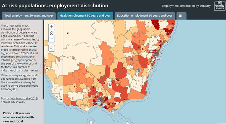 ABS maps support COVID-19 response efforts | Esri Australia